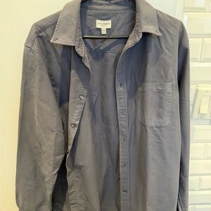 Club Monaco Slim Fit Slate Gray button down Shirt, size Xl
